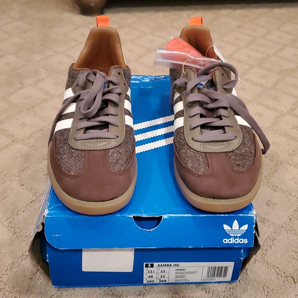 Adidas Samba OG Fox 11.5 brown, gray, white - rare, sold out